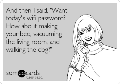 Today's Wi-Fi Password